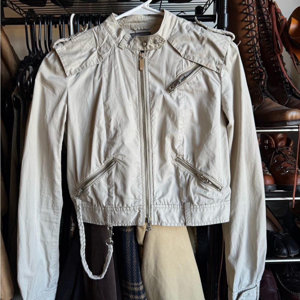 A/X Armani Exchange Light Beige Utility Jacket